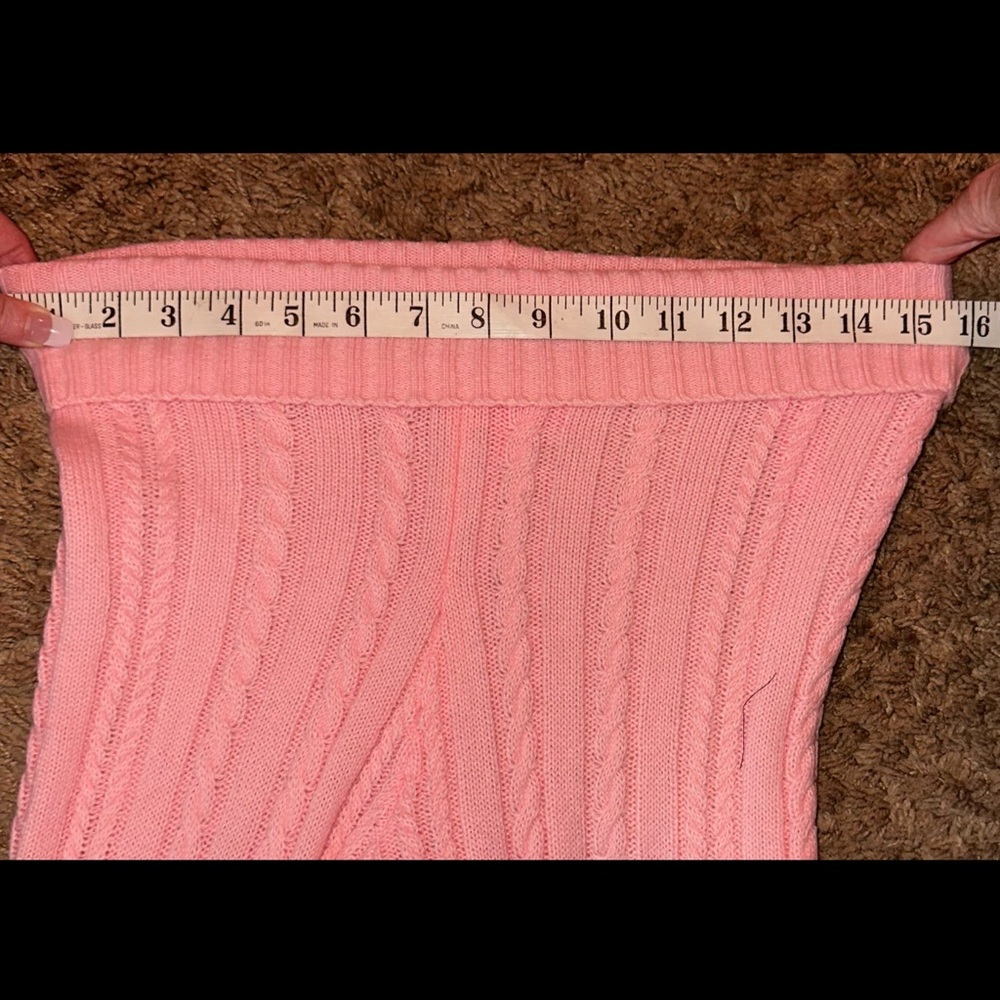 Sugar Thrillz Dolls Kill Pink Knit Jacket & Flare Pants SET S NWT - Picture 6 of 9